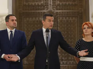 Sorin Grindeanu, conferinţă de presă, după consultări cu Nicuşor Dan - Foto: INQUAM PHOTOS/George Călin