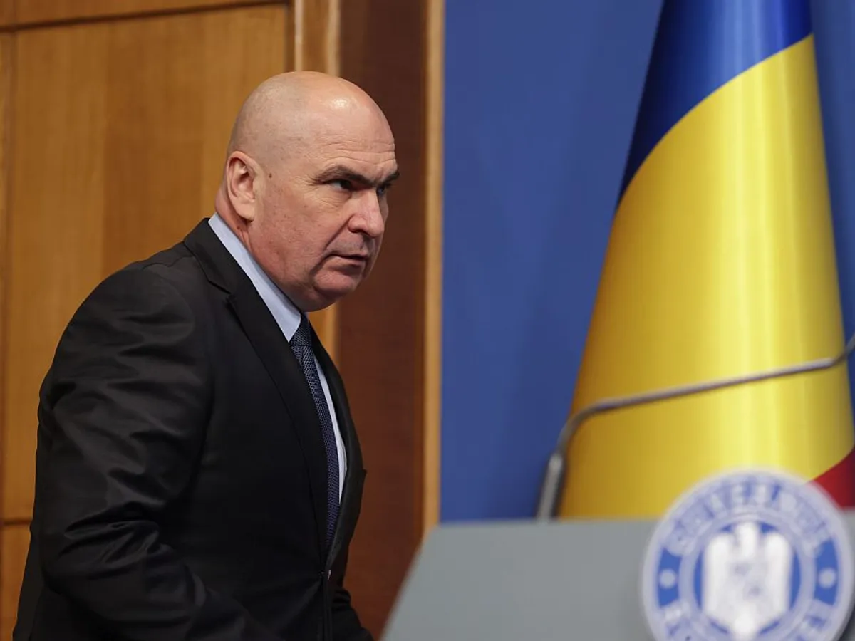 Ilie Bolojan, în conferinţă de presă - Foto: INQUAM PHOTOS/George Călin
