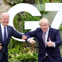 Boris Johnson și Joe Biden Foto: Facebook