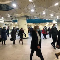 Aglomerație la metrou. FOTO: Facebook