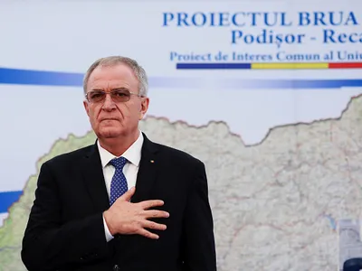 Ion Sterian, directorul Transgaz, participă la inaugurarea staţiei de comprimare a gazului metan de la Podişor, judeţul Giurgiu - Foto: INQUAM PHOTOS/George Călin