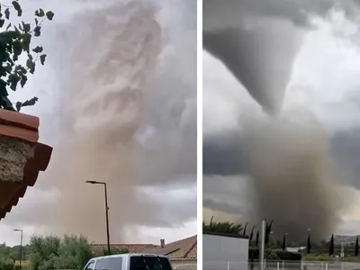 Tornadă în Franța - Foto: X/@VigipreventionM