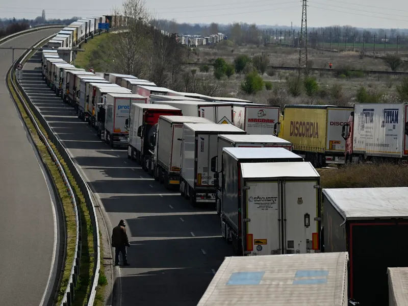 Intrarea la Podul Vidin Calafan, blocat în 2024 - Foto: Profimedia Images