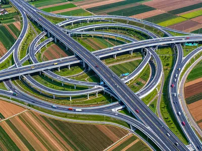 Primul mega - turbion de autostradă din România va conecta Autostrada A7, alias „Autostrada Moldovei”, și Autostrada A8, alias „Autostrada Unirii” - Foto: Facebook