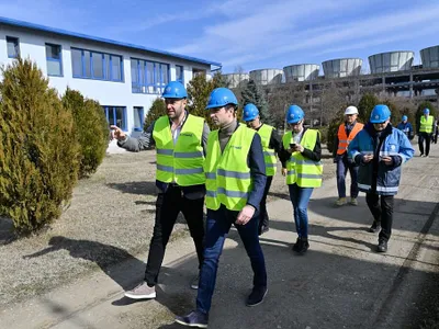 În mai, ministrul Energiei Sebastian Burduja vizita proiectul nefinalizat - Foto: Transilvania Business