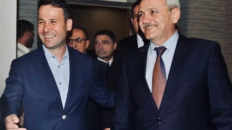 Robert Negoiță cu Liviu Dragnea. Fotografie postată de Lucian Romașcanu