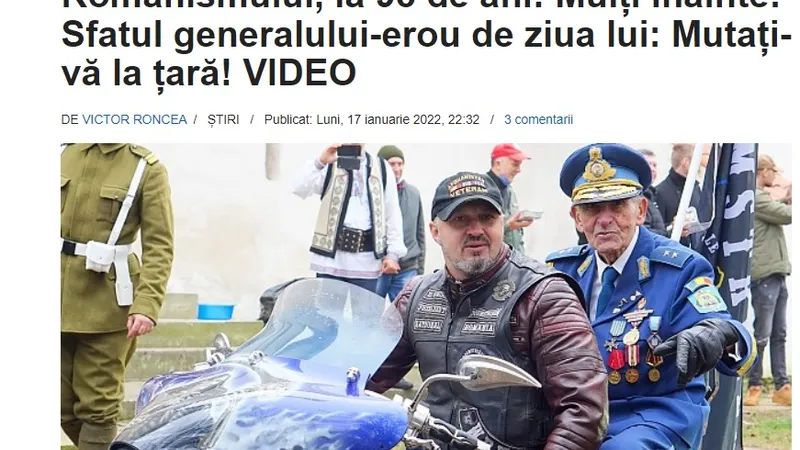Theodoru, în Active News, publicație care promovează conspirații.