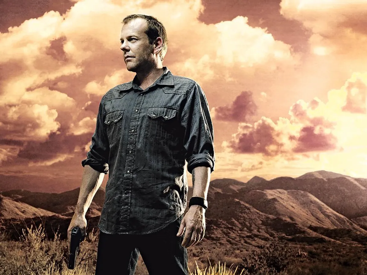 Kiefer Sutherland în rolul lui Bauer în 24