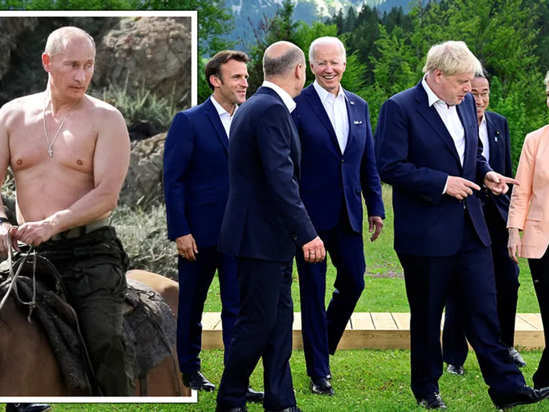 Ironii ale liderilor G7 la adresa lui Putin: „Dăm jos sacourile?”. “Trebuie să ne arătăm pectoralii” / twitter / news.ro