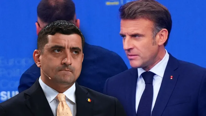 Macron acuză amestecul Rusie în alegeri după mitocăniile spune de George Simion despre Franța - Foto: Colaj