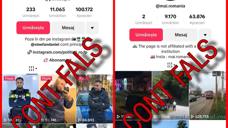Alertă oficială MAI: Escrocherie nouă, agresivă pe TikTok în numele instituției! Listă conturi false - FOTO: Faxcebook MAI(imagine cu rol ilustrativ)