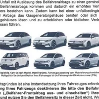 Ai unul dintre aceste 6 modele Volkswagen? Nu mai folosi scaunul din dreapta față. E pericol! - Foto: autobild.de