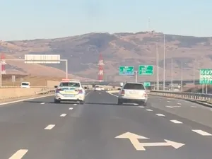 Șofer urmărit pe autostradă Foto: Captură TikTok