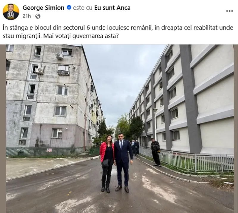 George Simion - Anca Alexandrescu - Foto: captură facebook/ George Simion