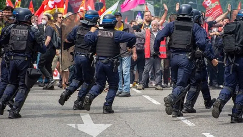 Proteste în Franța față de creșterea vârstei de pensionare FOTO: Profimedia Images