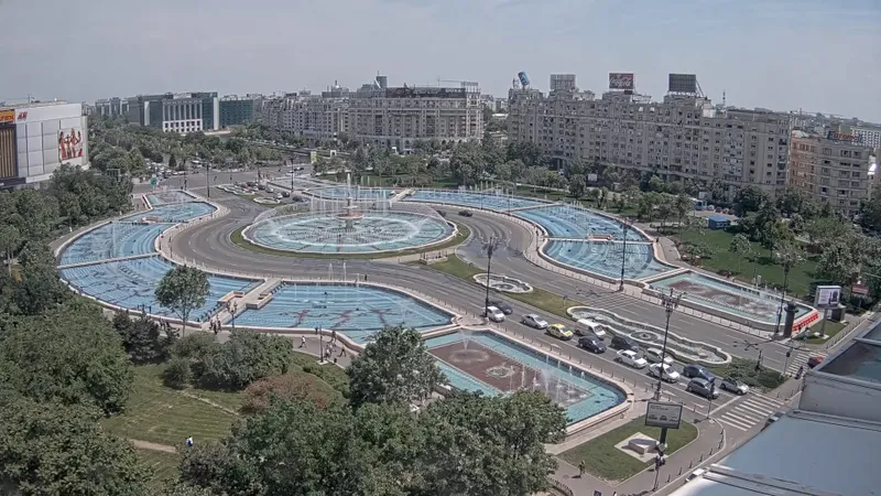 Piața Unirii- Foto: WEBCAM ROMANIA