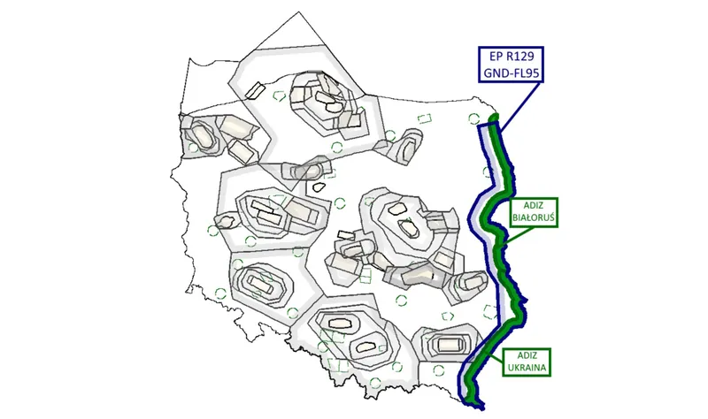 Zonă cu restricții de zbor - Foto:  Polish Air Navigation Services Agency (PANSA)