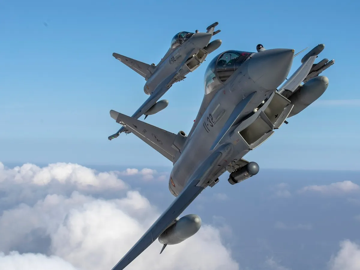 Doi aliați, operând avioane Eurofighter, la baza Mihail Kogălniceanu. România, centru pentru operațiunile NATO