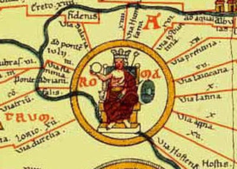 Harta drumuri romană