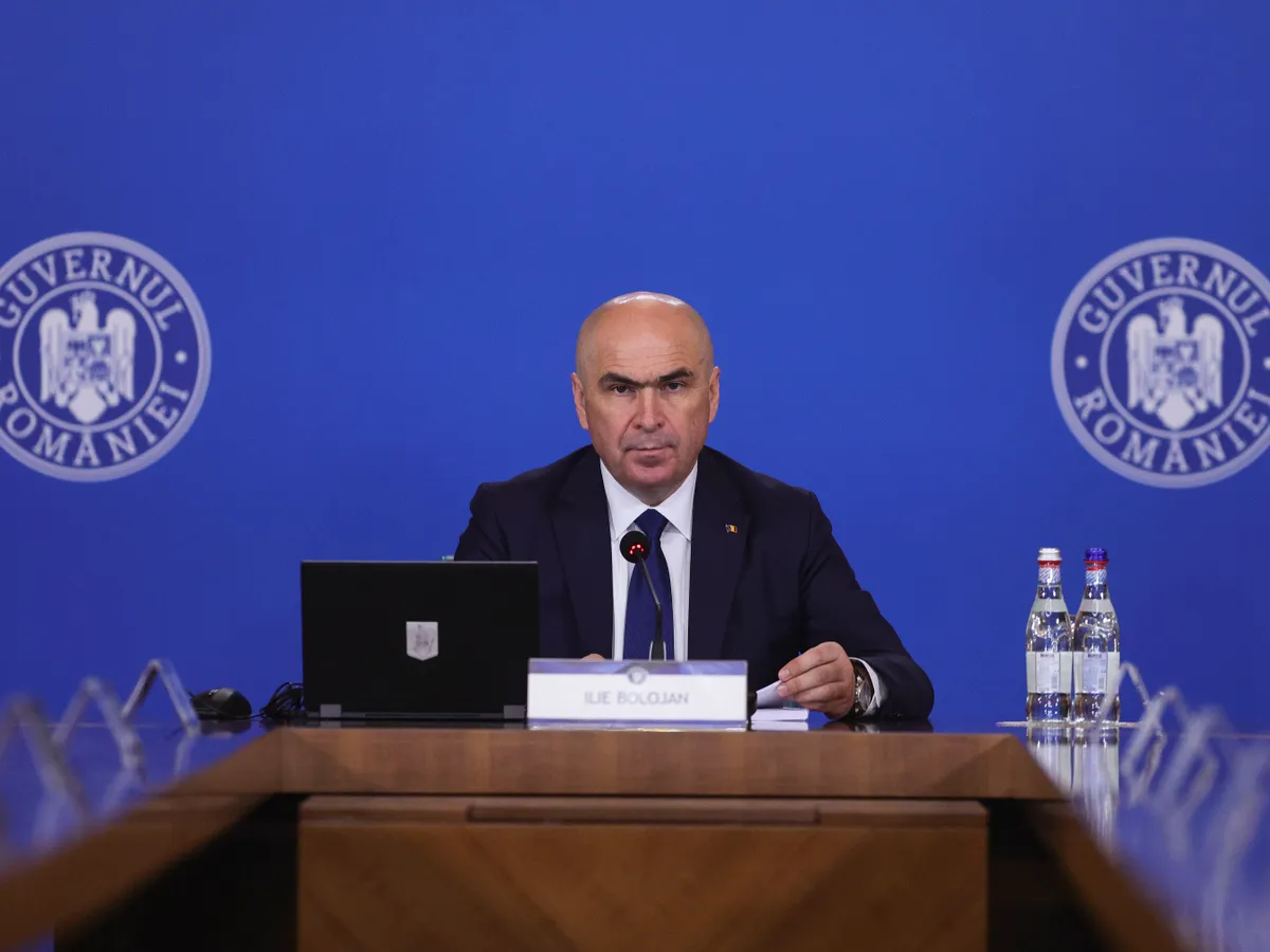 Premierul Ilie Bolojan, în şedinţă de guvern - Foto: INQUAM PHOTOS/Octav Ganea