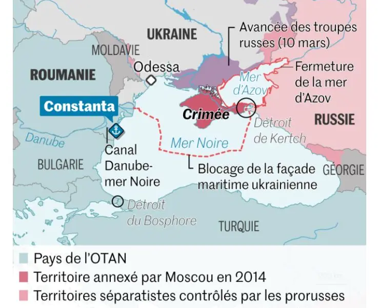 Portul Constanța a devenit bază pentru marfa ce trebuie să ajungă la Odesa/foto: le monde