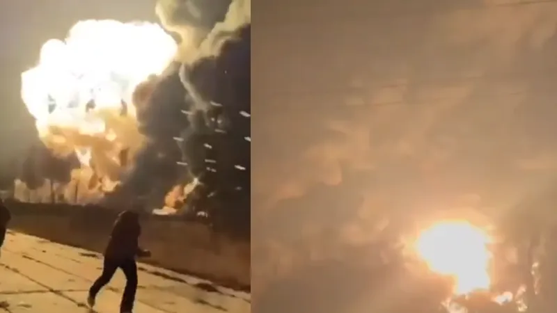 tac ucrainean masiv cu drone în Rusia, inclusiv la Moscova. O rafinărie, în flăcări - Foto: X/ @ukraine_map