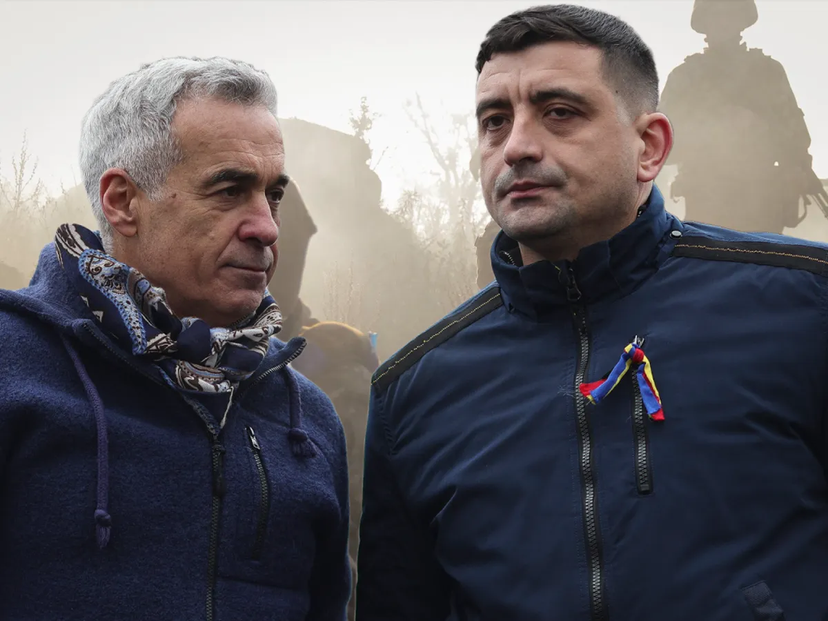 Călin Georgescu și George Simion - Foto: Profimedia images