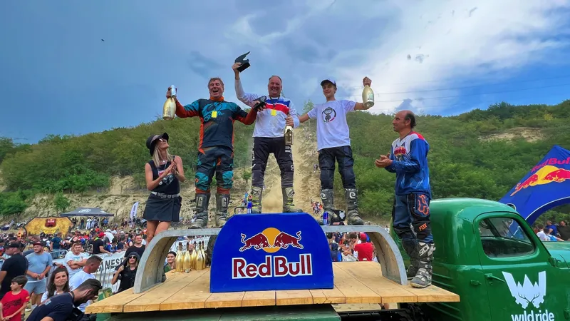 Podium clasa Atom / Foto: Red Bull Romaniacs