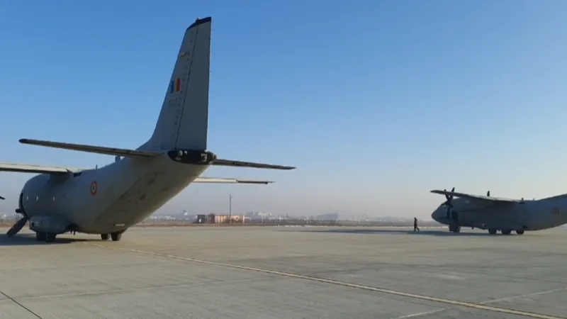 România trimite două aeronave Spartan cu ajutoare pentru sirienii afectați de cutremur - FOTO: Facebook/ MApN