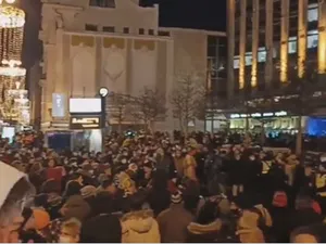 proteste la Moscova, miercuri seară. Sursa: Twitter, Ben Schaack