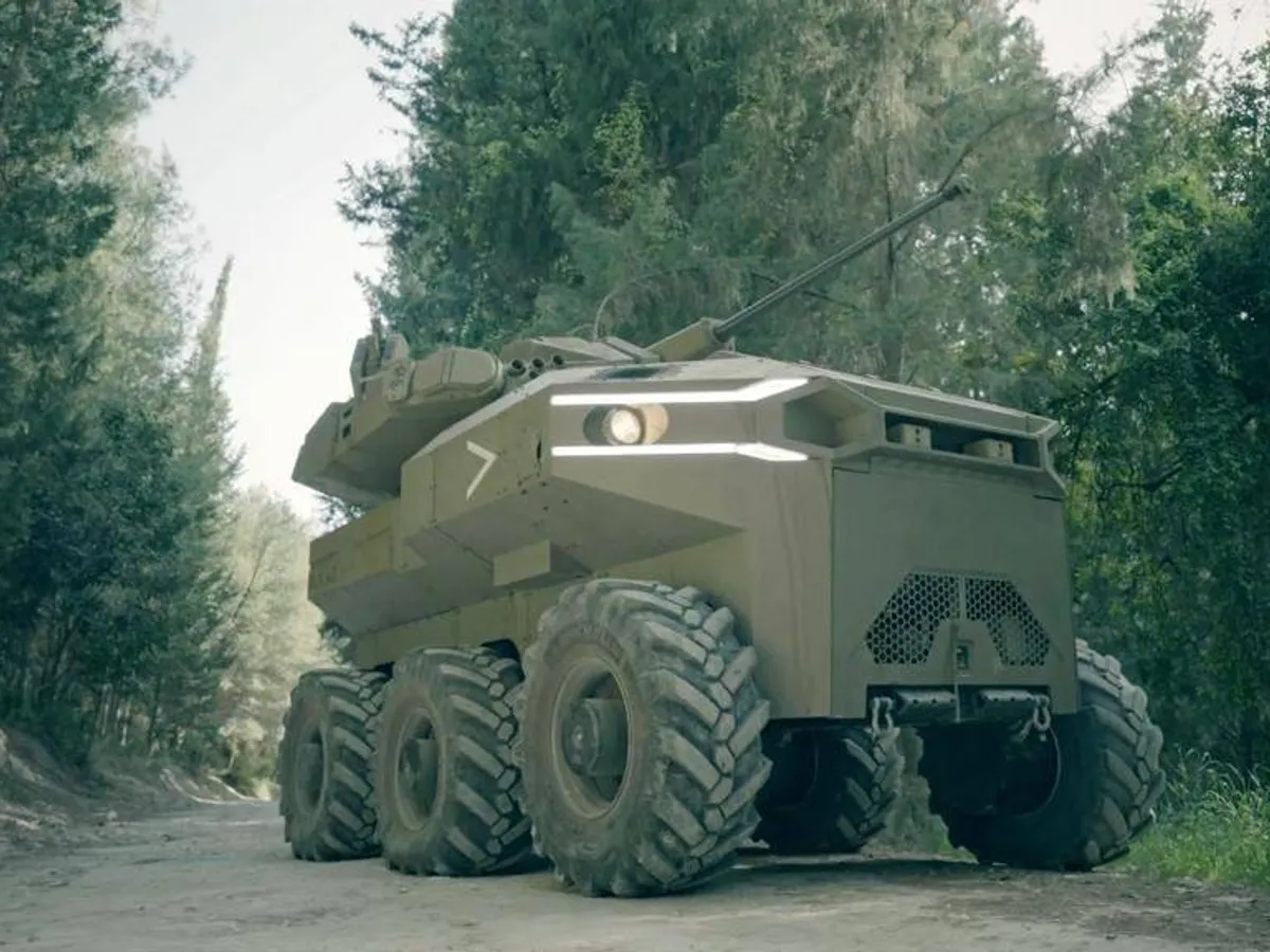 VIDEO Cum arată vehiculul de luptă fără pilot, cu turelă autonomă de 30 mm. Război fără soldați / defensivenews