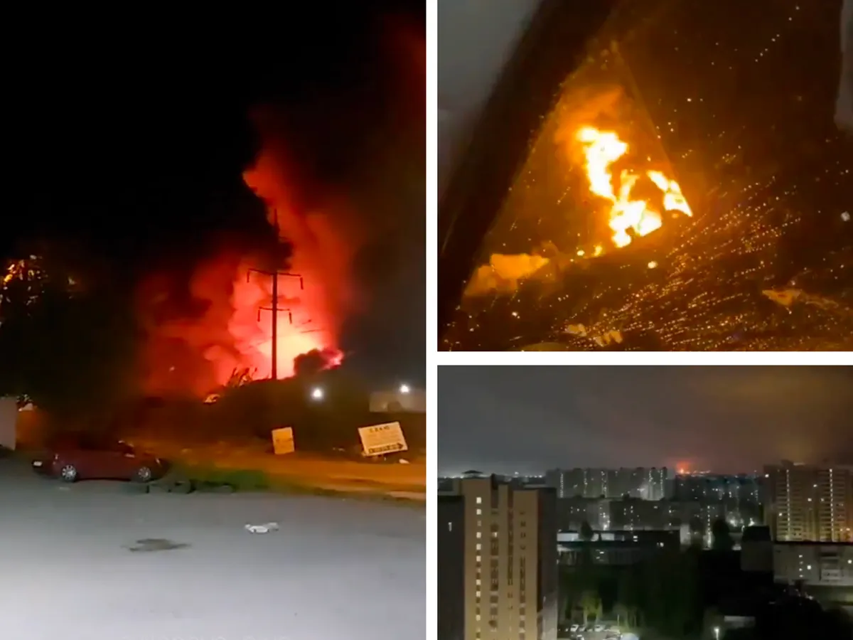 VIDEO Atac masiv cu drone la Moscova, în ajunul paradei de Ziua Victoriei: o rafinărie strategică, în flăcări