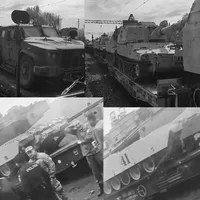 Convoaie de tancuri Abrams și sisteme de artilerie Paladin de 9.600.000 $ tranzitează România - Foto: Captură foto - TikTok