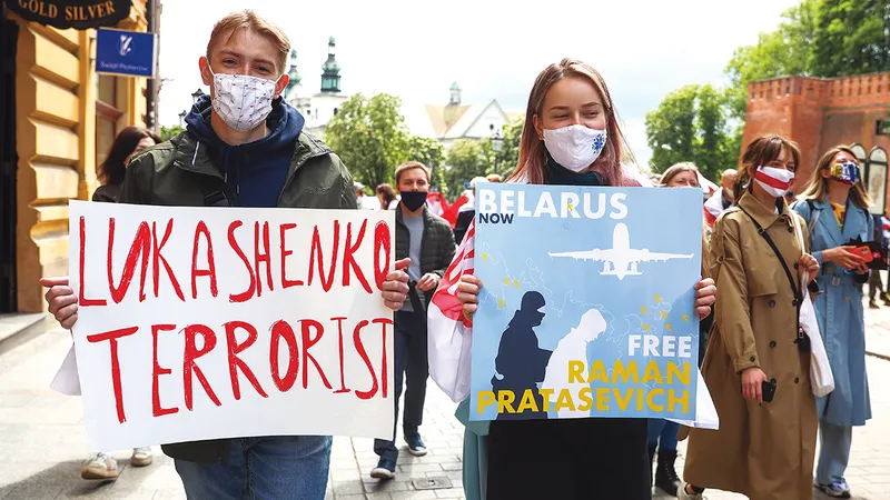 Lukașenko, dictatorul din Belarus, îi închide pe cei care i se opun. Ultima victimă: Protasevici - Foto: Getty Images
