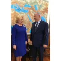 Viorica Dăncilă și premierul Netanyahu Foto: Guvernul României