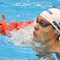 David Popovici s-a calificat în finala probei de 100 m liber. Își va apăra titlul mondial la Fukuoka - Foto: Profimedia Images