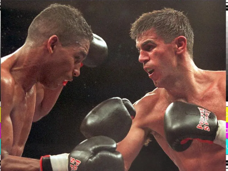 La 27 de ani, în anul 1997, româno-germanul Michael Loewe (Mihai Leu) l-a învins pe panamezul Santiago Samaniego, și a devenit noul campion mondial WBO la categoria welter - Foto: Profimedia Images