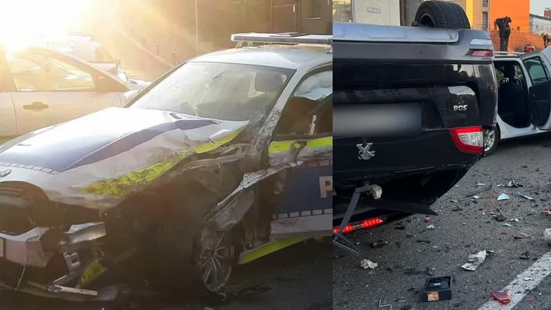 Accident violentcu 6 victime la Cluj - Foto: Presasm