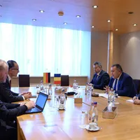 Mihai Daraban, președintele CCIR, și Peer Gebauer, ambasadorul Germaniei în România- Foto: CCIR