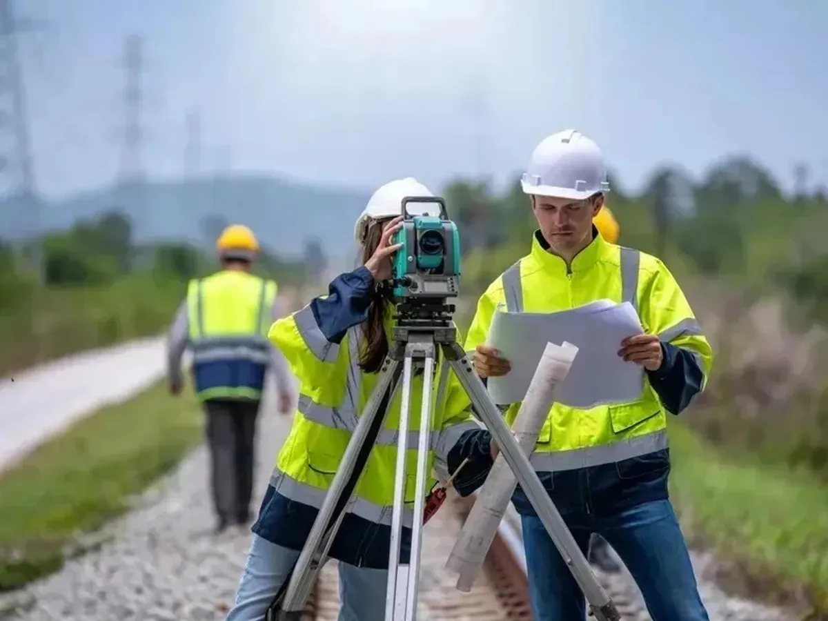 Măsurători topo pentru trasarea unei autostrăzi - Foto: Freepik (Imagine cu rol ilustrativ)