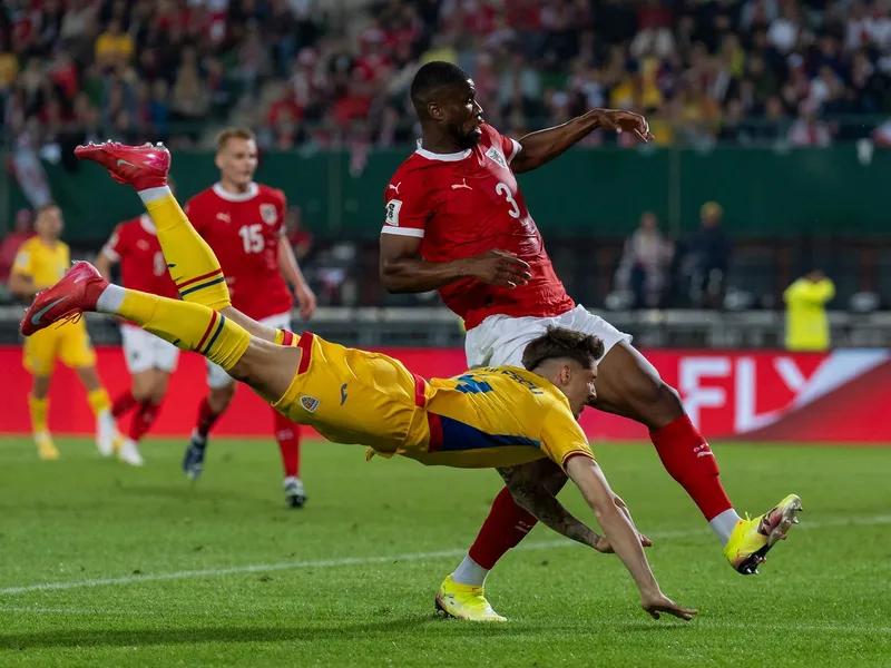 România - Austria, 2-1. Tricolorii n-au tras un șut pe poartă 71 minute. Ne mai calificăm la CM? - Foto: Profimedia Images
