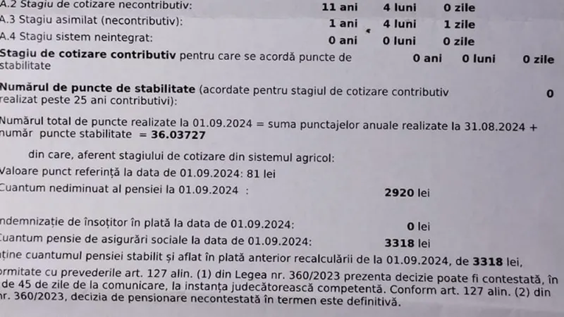 Decizie recalculată