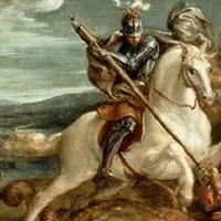 Sfântul Gheorghe pictură Imagine cu rol ilustrativ Foto: captură Alba24