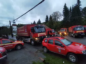 Avarie serioasă la barajul Lacului Tăul Mare, Roșia Montană. / Foto: Departamentul pentru Situaţii de Urgenţă