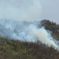 Incendiu de proporții la Cetățeni, Argeș: flăcări pe 10 hectare, elicopter Black Hawk în acțiune - FOTO: ISU (imagine cu rol ilustrativ)