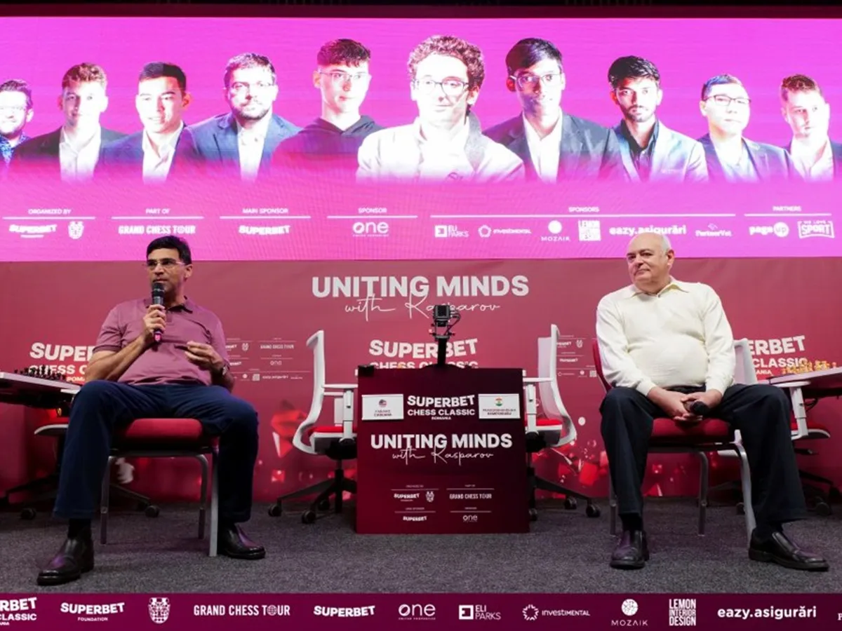 Michael Khodarkovsky & Vishy Anand - Foto: Superbet