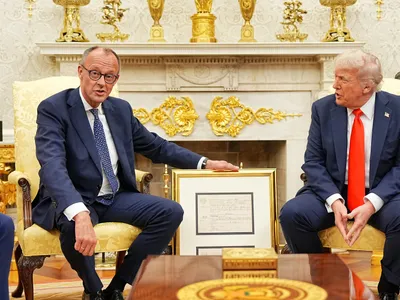 Donald Trump l-a primit joi foarte cordial pe Friedrich Merz, în ciuda războiului comercial Foto: Getty (footgrafie cu caracter ilustrativ)