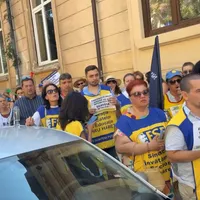 Protestele în Educație continuă. Profesorii amenință că blochează începutul anului școlar - Foto: captură video, Facebook / Federatia Sindicatelor din Educație „Spiru Haret
