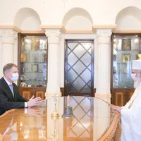 Președintele Klaus Iohannis împreună cu Patriarhul Daniel/FOTO: presidency.ro