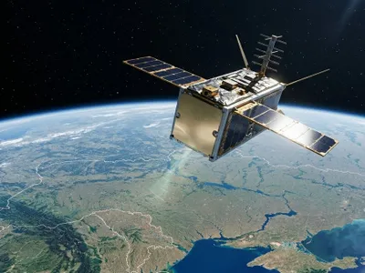 Ucraina a lansat satelitul de comunicații OBRIA NANO. Scapă de dependența de tehnologiile SUA - Foto: GomSpace